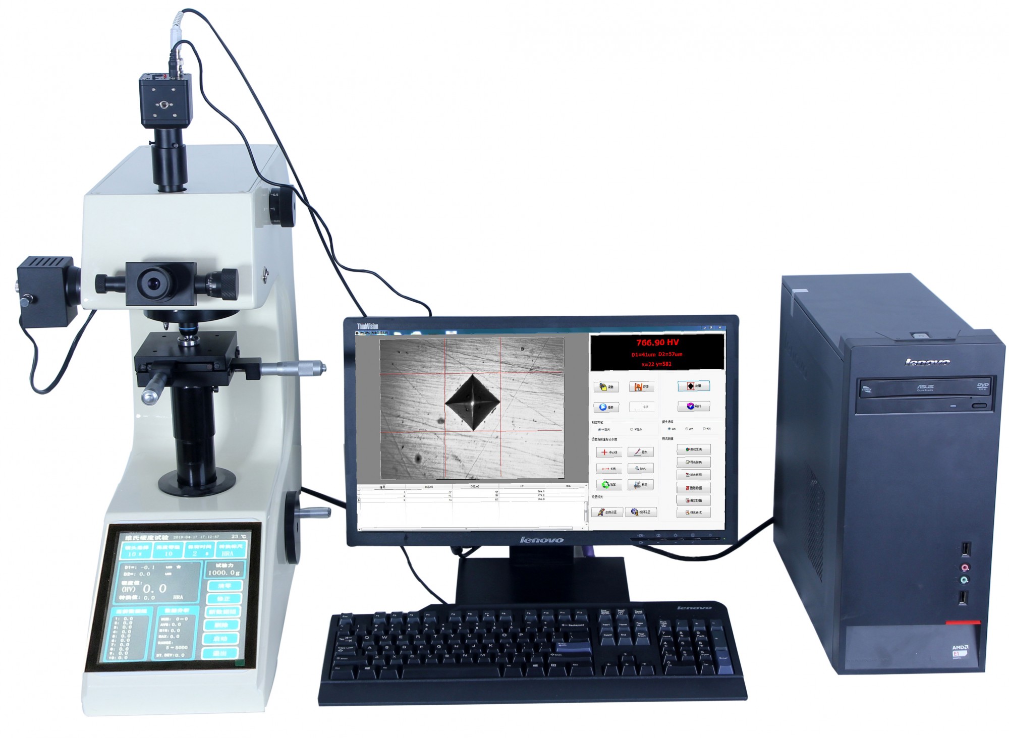 廣東MHVS-1000ZT觸摸屏顯微維氏硬度計(jì)